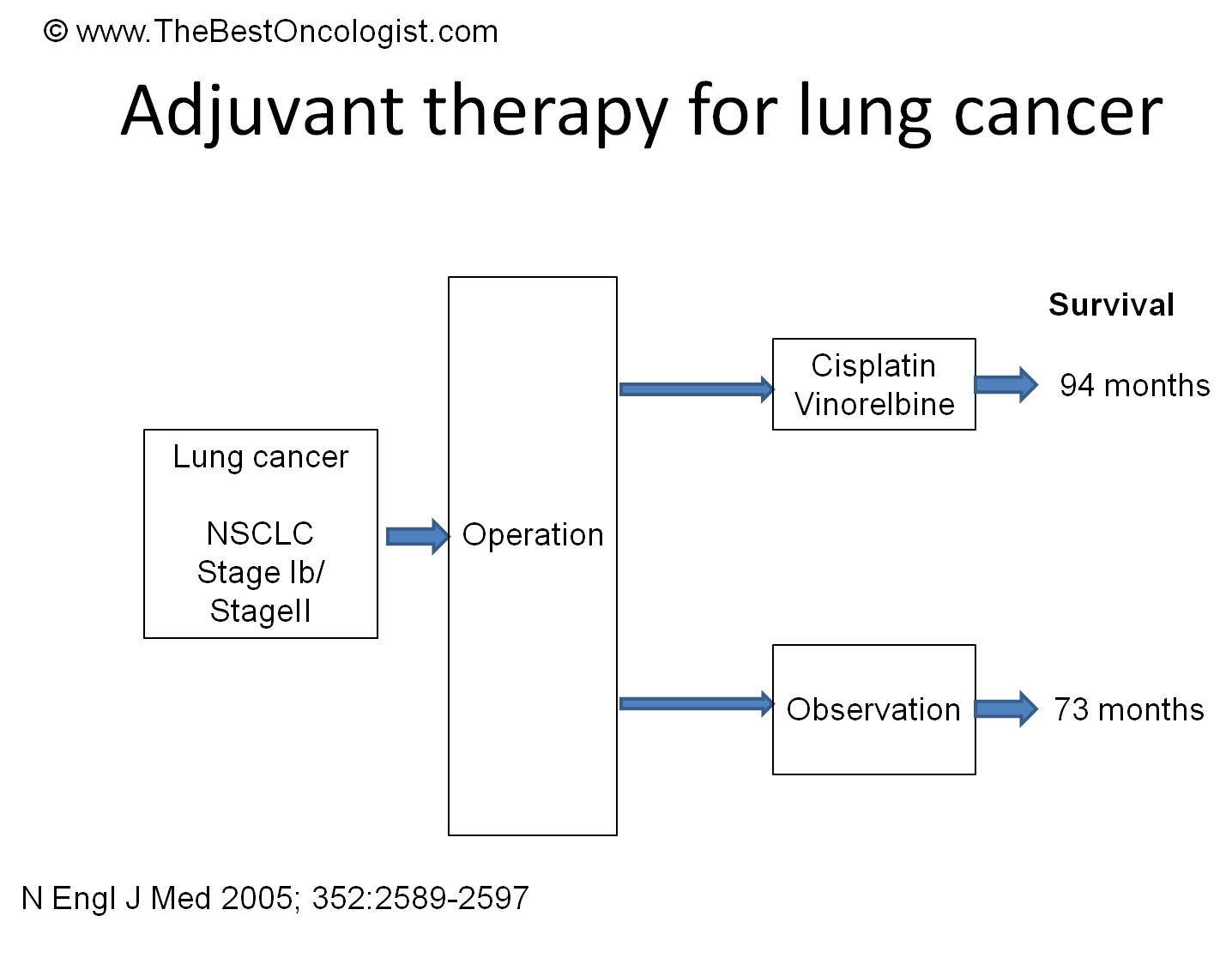  Adjuvant therapy for lung cancer NSCLC